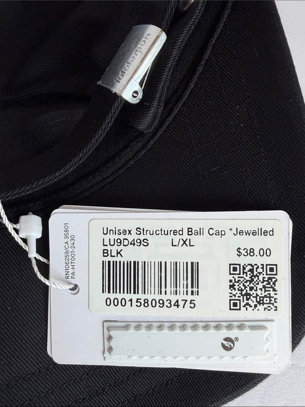 🆕 LULULEMON Structured Ball Cap Jewelled NWT Black Size L/XL - Picture 15 of 16